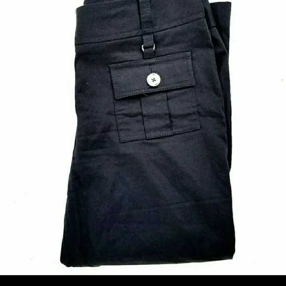 Express black and silver crop pants size 0 - Picture 7 of 7